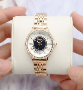 Les créateurs de mode regardent le luxe Luxury Internet célébrité femme bracelet avec strass Allmatch Women Rose Gold Quartz Watch7295785