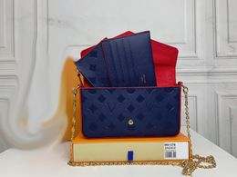 Stilisti Borse da donna Borsa a tracolla da donna di lusso Borsa a tracolla in pelle di qualità Borse a tracolla classiche con fiori digram Catene a quadri