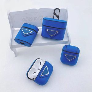 Fashion Desinger Airpods pro Case Airpods colorés 1/2/3 Package A01 avec motif triangle inversé avec porte-clés