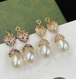 Mode diamant fraise charme balancent boucles d'oreilles Eardrop luxe concepteur boucle d'oreille Stud pour les femmes exquis fête bijoux accessoire