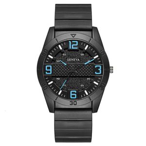 Fashion Digital Black Silicone Strap Men's Watch