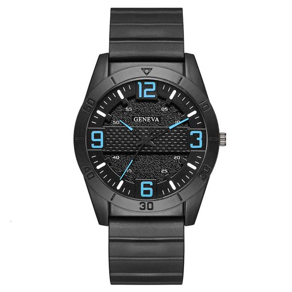 Fashion Digital Black Silicone Strap Men's Watch