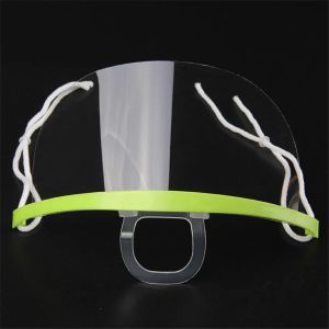 Mode Wegwerp transparante maskers Anti catering Food Hotel Plastic Party Masker Health Care Kitchen Restaurant Tools