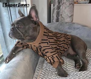 Vêtements pour chiens de mode Pipy Puppy Sweater Sweatrez French Bulldog Pug en peluche Veste pour chiens Cat en hiver Garder au chaud GKC03 Y200322377520