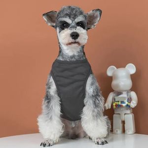 Modehond kleding zomer katoenvest dunne huisdier katten kleding netwerk rode teddyberen koki schnauzer kleding hondenkleding benodigdheden d2304218s