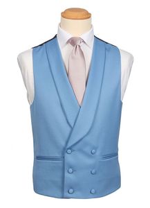 Mode Double Breasted Bruidegom Vesten Wol Britse Stijl Prom Vest Party Blazer Bruiloft Pakken Voor Mannen PO:99