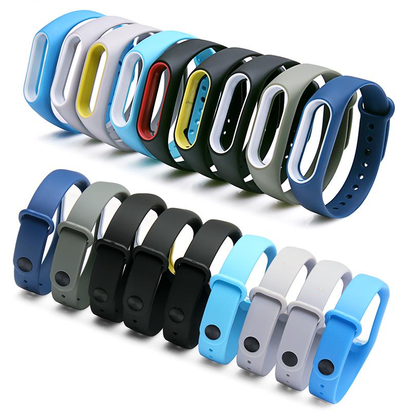 Mode Dubbele Kleur MI Band 3 Accessoires Miband 3 Riem Vervanging Siliconen WRISTRAP voor Xiaomi MI 3 Smart Bracelet