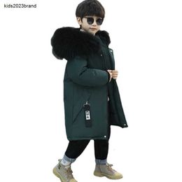 Mode donsjas winterkleding voor jongens baby donsjack kinderen dikke warme jas casual parka voor tiener met grote bontkraag