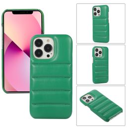 Mode-donsjack Telefoonhoesjes voor iPhone 13 12 11 PRO X XS MAX XR 7 8 Plus SE De Puffer Case