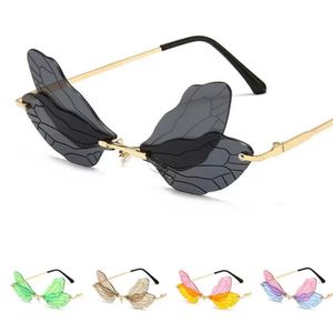 Gafas de sol de ala de mariposa de la dragón de moda