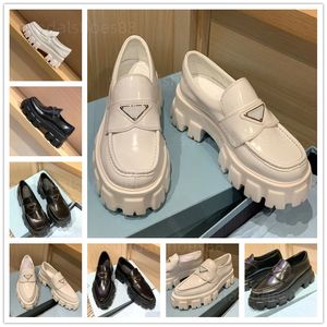 Fashion Dress Chaussures Loafers Femmes Mariage Party Qualité Leather High Heel Plate-forme de chaussures plates Slip on Business Formel Mobays Social Chunky avec boîte d'origine