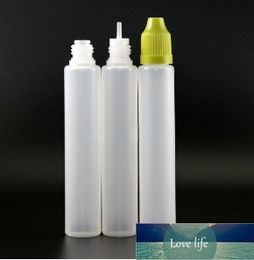 Mode -druppel flessen 30 ml met kindbestendige veiligheid doppen pen vorm tepels ldpe plastic materiaal voor vloeistof