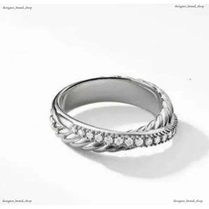 Mode DY Hommes Bague David Yurma Anneaux Pour Femme Designer Bijoux Argent Vintage X En Forme De Dy Anneaux Hommes Bijoux De Luxe Femmes Homme Garçon Dame Cadeau Fête Haute Qualité 966