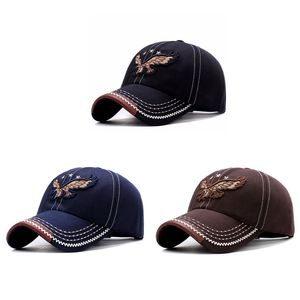 Mode Eagle broderie hommes chapeau nouvelles casquettes de golf en plein air femmes hommes sport Snapback respirant coton casquette de baseball chapeaux de soleil HCS299