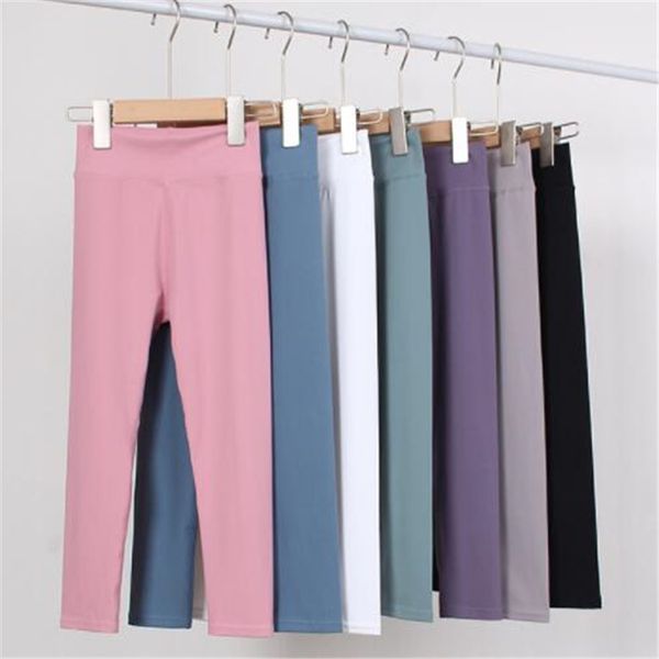 Mode élastique filles Leggings pantalons enfants vêtements filles serré Yoga pantalon doux Jogging pantalon enfants pantalon taille 110-160