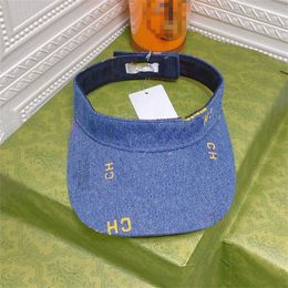 Mode vide haut chapeau hommes femmes casquette de Baseball Graffiti imprimer haut de gamme Alphabet Denim bâton casquette tissu haute qualité Designer chapeau