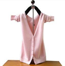 Fashion-ere Cardigan Femmes Pull Hiver et Automne Chaud Pulls En Laine Tricoté V-Neck Designer Cardigans Shirt
