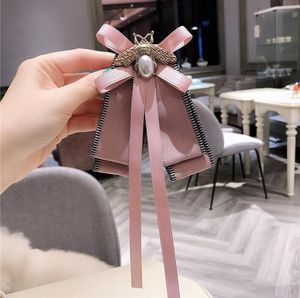 Moda-Europa y los Estados Unidos 2019 nuevos accesorios abeja arco rosa pajarita párrafo largo flotador flor coreana broche pin aguja hembra