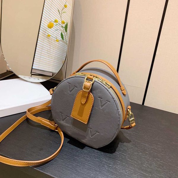 Moda Todo Mini Bolso redondo para pastel PU Cuero Clásico Mujeres Solo hombro Oblicuo Straddle Bag Diseñador de lujo Cosméticos Bolso Monedero al por mayor