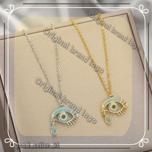 Mode Evil Eye Pendants Designer kettingen voor vrouwen 2024 Goth 14K Geel Gold Choker Designer Necklace Vintage Turkse ooghekketens sieraden 965