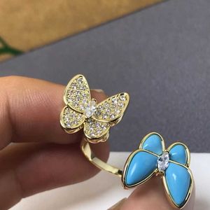 Les experts de la mode recommandent des bijoux de ring High Butterfly avec de l'or à la mode et personnalisés avec un VNAIN commun