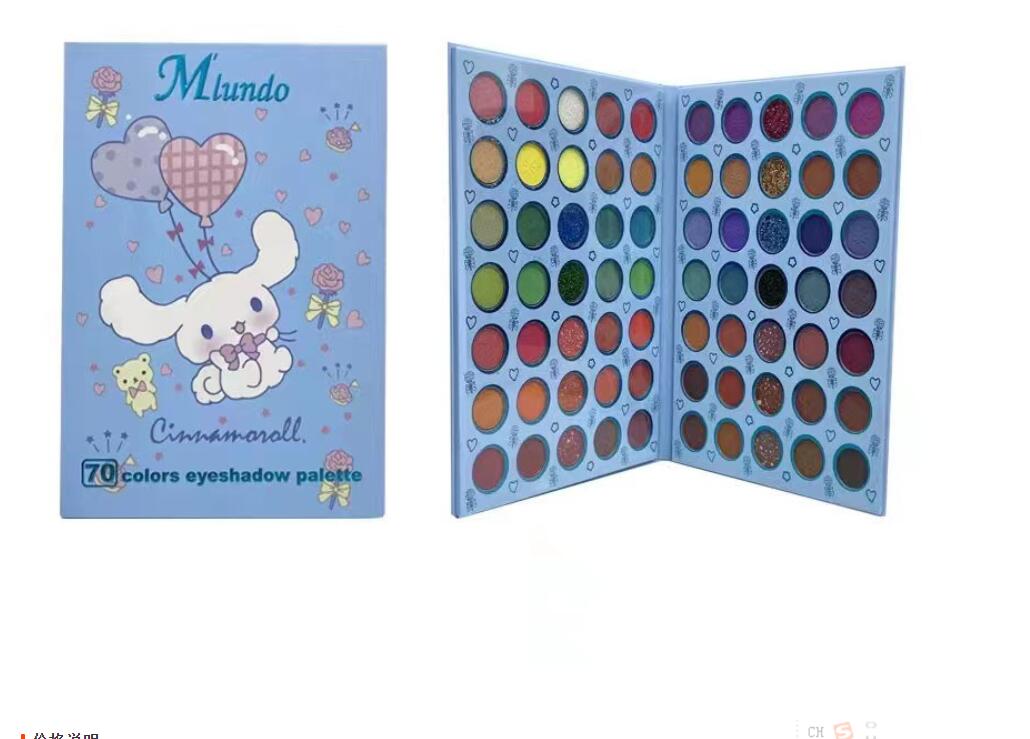 Mode Exquisite Cinnamoroll Kuromi Lidschatten-Palette Multi Farben Mädchen Cartoon Zubehör Make-up Lidschatten