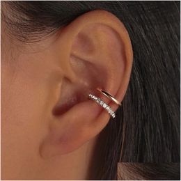 Mode exquis décor oreille manchette boucle d'oreille pour femme été nouveauté bijoux de noël cadeau Dhgarden Othl9