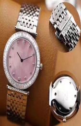 Fashion Exquise Watches Women039s Favorite Classic Pink Surface and Sapphire Mirror Diamond Diamond Quartz Series étanche 2697952