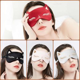 Masques de sommeil pour les yeux à la mode, bouclier pour les yeux confortable pour la sieste et le voyage, avec Patch de glace, matériau en soie 9cm x 21cm