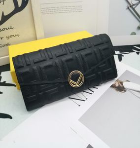 Mode F Ontwerpers PORTEFEUILLE Dames Echt lederen Portefeuilles Tops Kwaliteit Italiaanse stijl Portemonnee Handtassen Roma Kaarthouder Clutch W275c