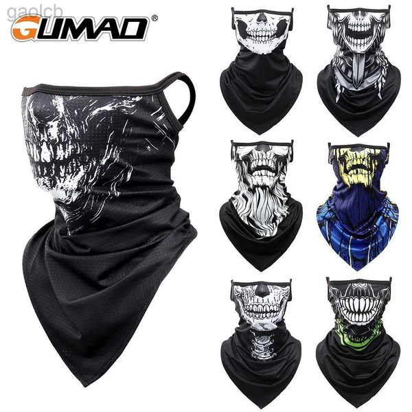 Fashion Face Face Masks Neck Gaiter 3D Summer Bandana Bandana colgante Triángulo de la oreja Bufanda Ciclismo Caza Caza de pesca Mascara de bicicleta Men Mujeres 24410