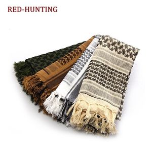 Fashion Face Masks Neck Gaiter Army Militaire Tactische Keffiyeh Shemagh Arabische sjaal Sjaal Nek Cover hoofdomslag Katoen winter sjaals 230818