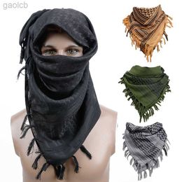 Fashion Face Masks Neck Gaiter Camping Randonnée Écharpe pour hommes Femmes Arabe Square Tactique Shemagh Keffiyeh Châle Cover Head Wrap Bandanas Desert Scarve 24410