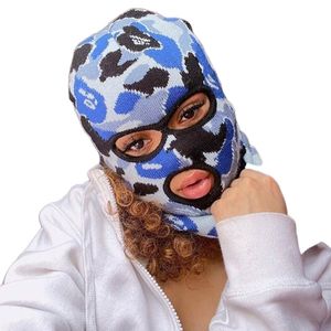 Masques de visage de mode Cache-cou Mode Cagoule Masque de ski à 2/3 trous Masque tactique Masque complet de camouflage Chapeau d'hiver Masque de fête Cadeaux spéciaux pour adultes 230719