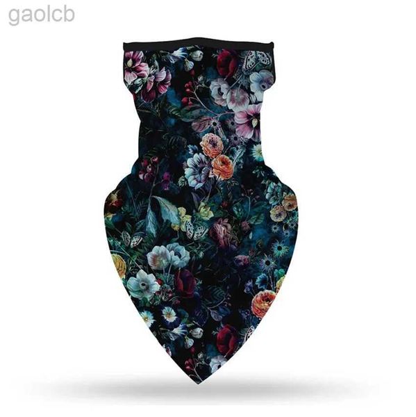 Fashion Face Masks Neck Gaiter Impression florale Motorcycle de moto Bandana Masque Équitation Camping Cycling Head Scarf Bouclier Couvre-bouche 24410