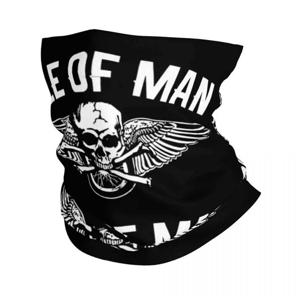 Fashion Face Masks Neck Gaiter Isle of Man TT Races Skull Active Bandana Neck Cover Imprimé Scarf