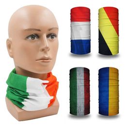 Fashion Face Masks Neck Gaiter Italia/Países Bajos/Ucrania/Belga Bandana UV Bicicleta Protectora Howing Running Sport Tube Q240510