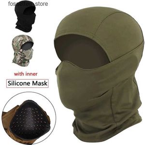 Mode gezichtsmaskers Halsbeenkap Militaire tactische maskers Baraklava Sile Halve maskers Winddichte helmen Luchtpistool Jacht CS Games Zonsonderganghoed Skimaskers L240322