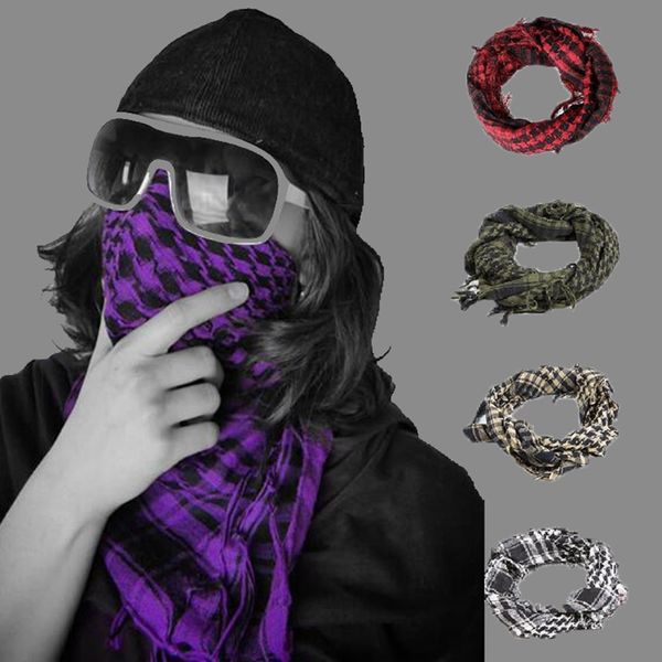 Mode Masques Visage Cache-Cou Militaire Tactique Écharpe CamoufLAge Maille Cou Écharpe KeffIyeh Visage Écharpe Voile Shemagh TÊTE Wrap pour Camping En Plein Air Chasse 230620