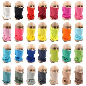 Fashion Face Masks Neck Gaiter Outdoor Magic Bandage Color Couleur Solide Randonnée Écharpe Fashion Couvre de couvre-coude Fishroproof Face Face Face Masque facial Q240510