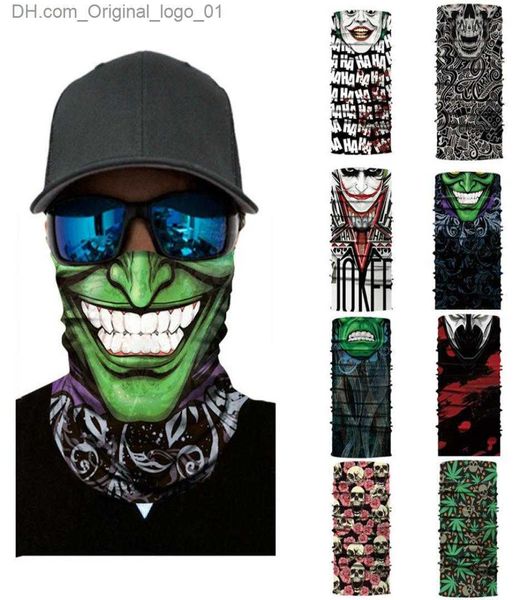 Moda Mascarillas Cuello Polaina Máscara de equitación al aire libre Ciclismo Motocicleta Cabeza Bufanda Calentador de cuello Deporte Mascarilla Pasamontañas de esquí Halloween Z230803