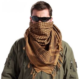 Moda Mascarillas Cuello Polaina Al aire libre Unisex Militar Táctico Árabe Shemag Algodón Bufanda Caza Bola Cabeza Bufanda Cara Malla Desierto Bandanas Bufanda 230512