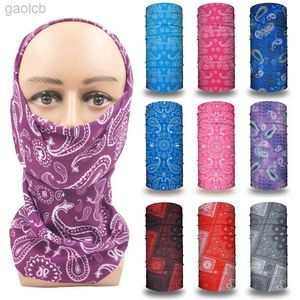 Fashion Face Masks Neck Gaiter Paisley Bandana Bandan pour femmes hommes Men Masque Couverture Yoga Couc refroidissement GAIRE