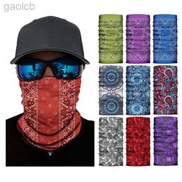 Fashion Face Masks Neck Gaisley Tube Bandana Protection Sun Protection du vent Masque extérieur Masque magique Écharpe Crésités de vacances Cadeaux de vacances 24410