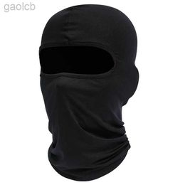 Fashion Face Masks Neck Gaiter Ski Masque pour hommes Full Balaclava Black Cover Protective Head Cover Motorcycles 24410