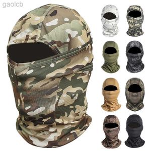 Fashion Face Masks Neck Gaiter Camuflage Balaclava Masca de cara llena Cabeza Sports Sports Hunting Bicycle Cycling Ejército Multicam Bandana Neck Gaiter 240410