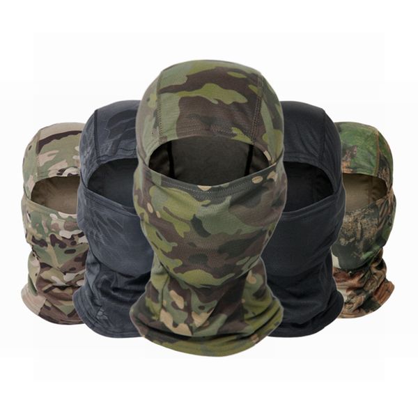 Mode Masques Visage Cache-Cou Tactique Militaire Balaclava CP Plein Visage Cou Écharpe Tête Chaud Chasse En Plein Air Cyclisme Randonnée Ski Écharpe Armée Camo Bandana 230818