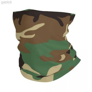 Fashion Face Masks Neck Gaiter U.s Militar Woodland Camo Patrón de camuflaje Invierno Tubo de caza Hoster Buff Buff de Camuflaje Táctico Tacufa Bandana Bandana 240410