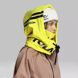 Masques de visage de mode Cache-cou Unisexe Couleur escente Doublure polaire imperméable Grand chapeau de ski Masque de ski Snowboard Sports de plein air Bonnet de neige Balaclava 231019