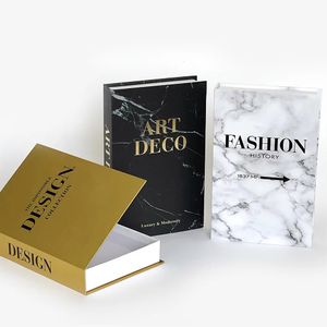 Fashion Fake Livres Openable Decoration Living Room Table basse Ornements Boîte de rangement décor 240420